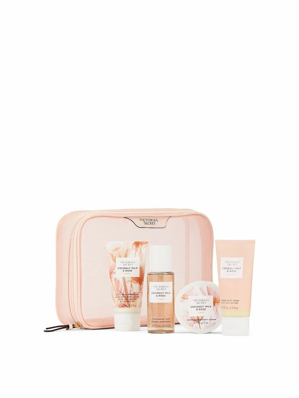 Набір з косметичкою Coconut milk & rose