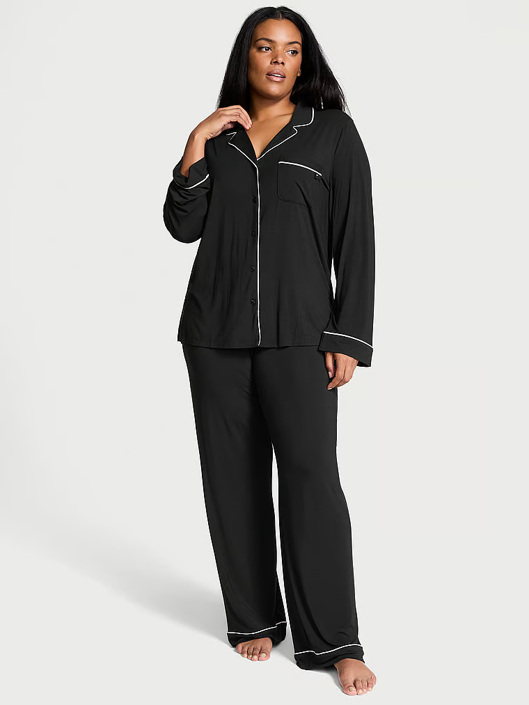 Модалова піжамка зі штанцями Black 54A2, M regular