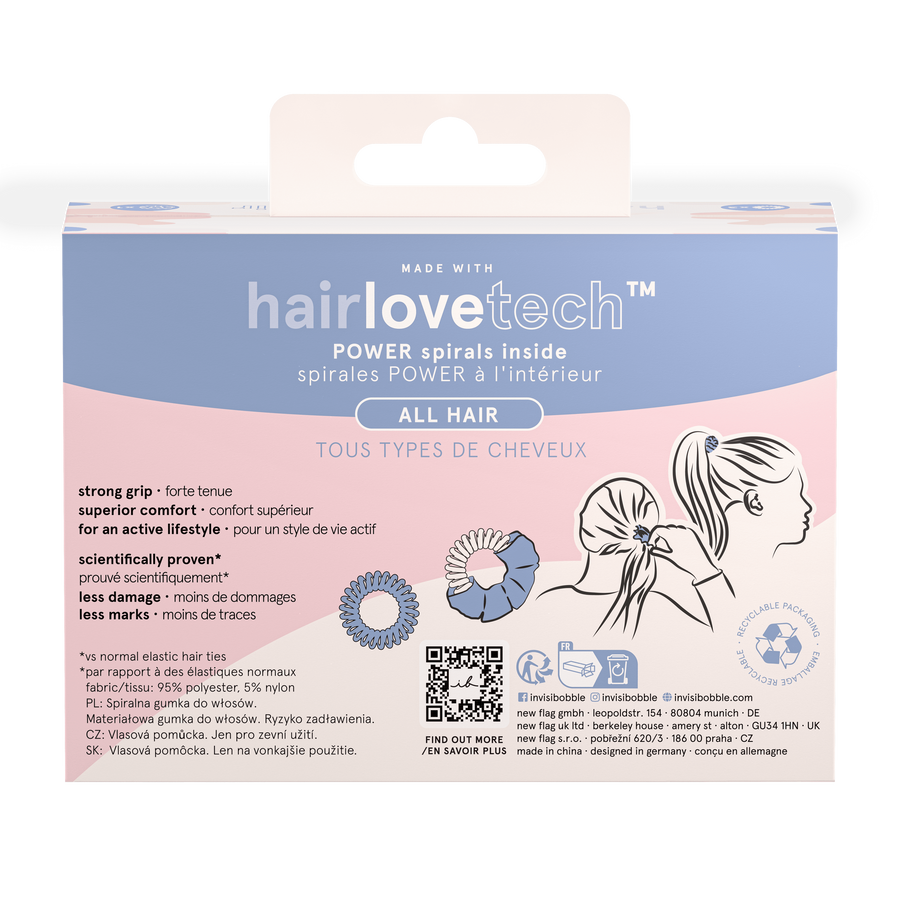 Подарунковий набір (резинка SPRUNCHIE та 3 резинки POWER)) invisibobble GIFT SET Nothing Can Stop Me