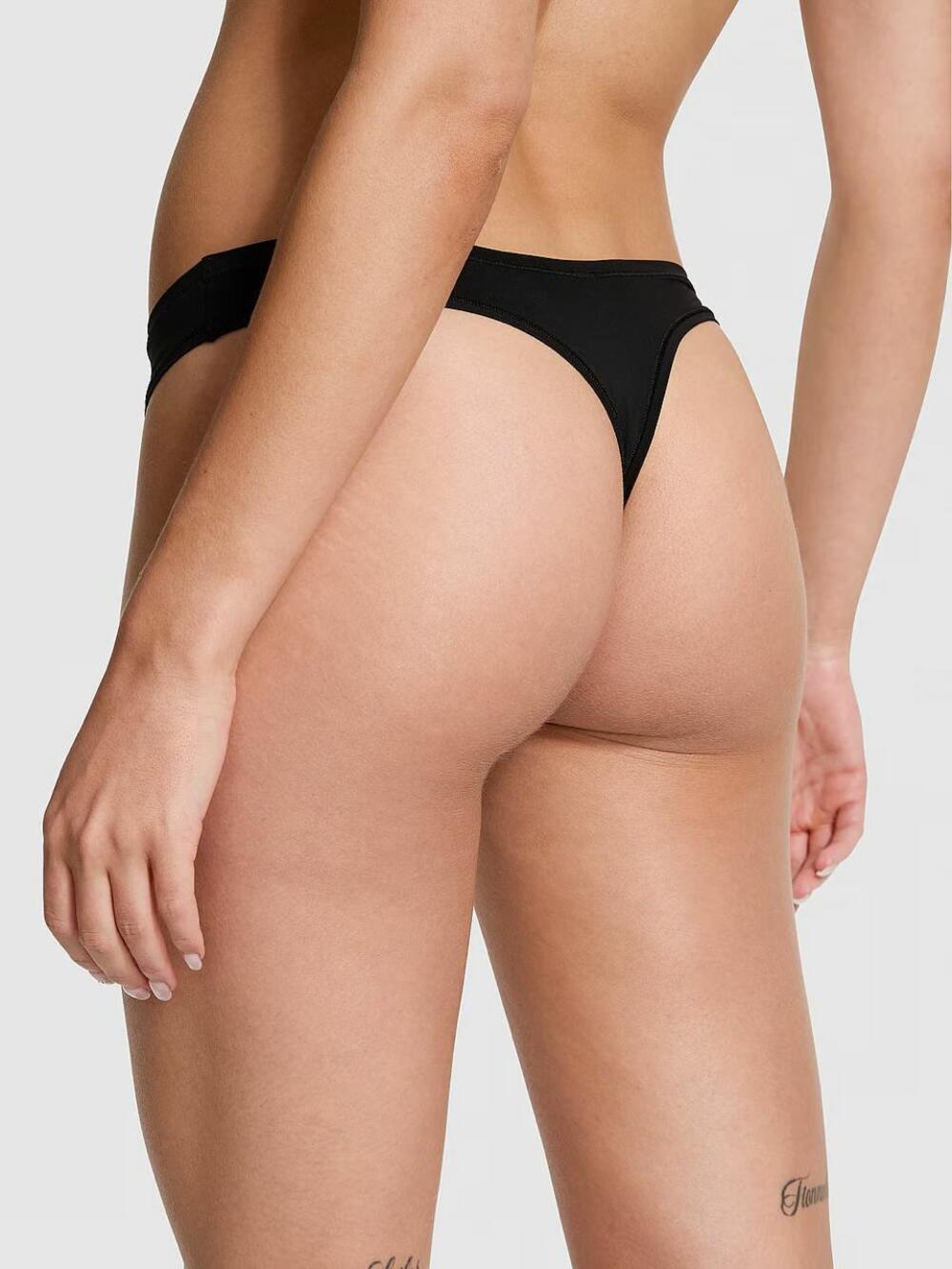 Трусики стрінги Seamless HIGH-LEG Розмір S Black