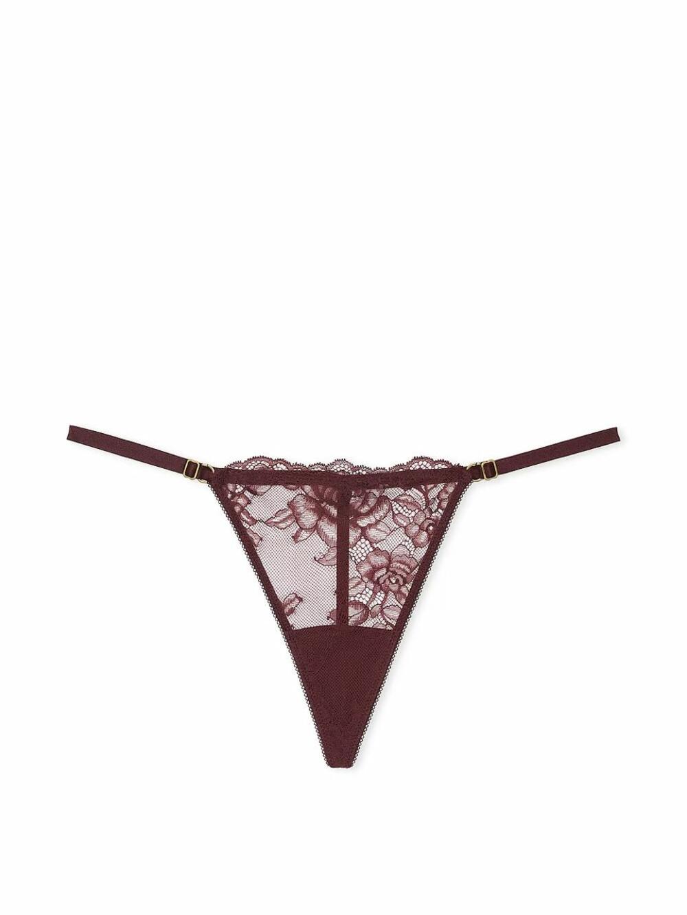 Very Sexy Rose Lace Adjustable Розмір L Burgundy Brown (75Q6)