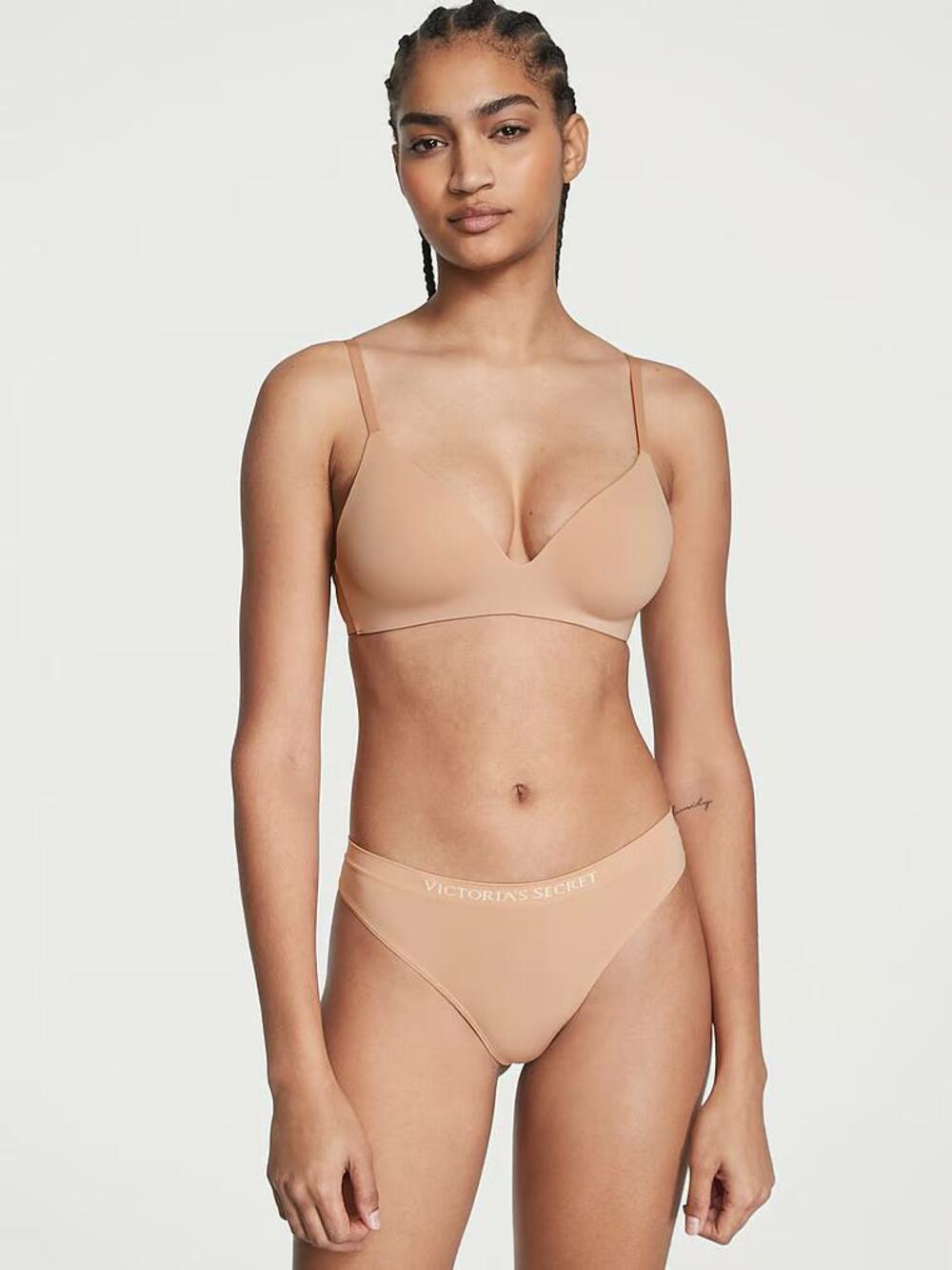 Трусики стрінги Seamless гладкі Розмір S Praline 65H8