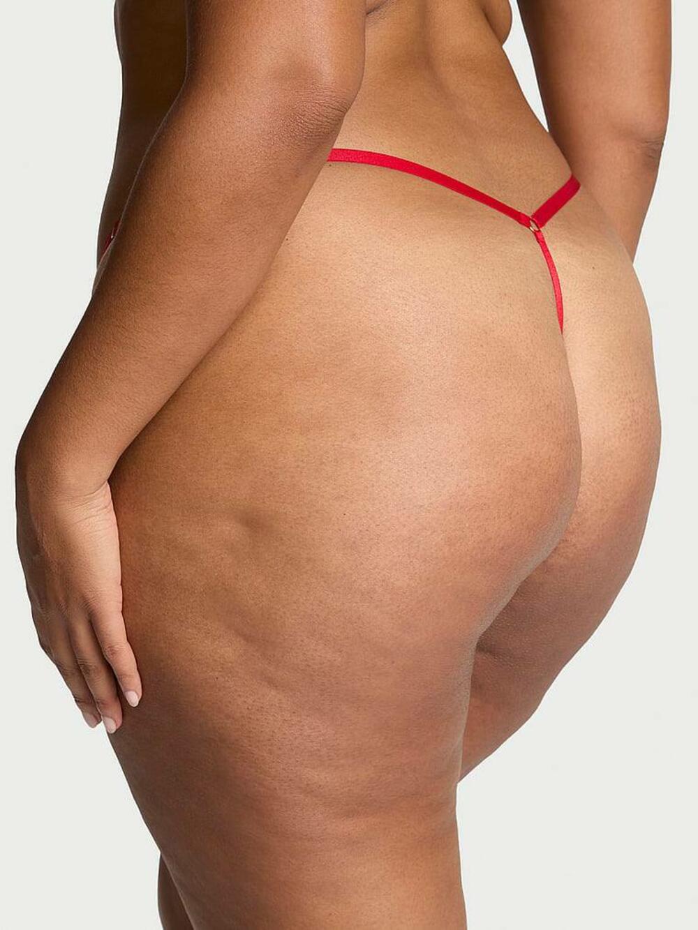 Rose Lace Adjustable V-String Panty розмір XS Lipstick