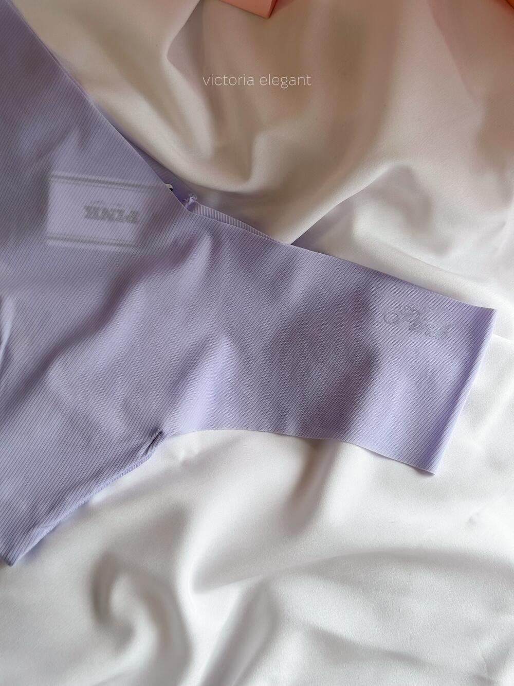 Безшовні PINK стрінги розмір XS Ribbed Lilac Cloud