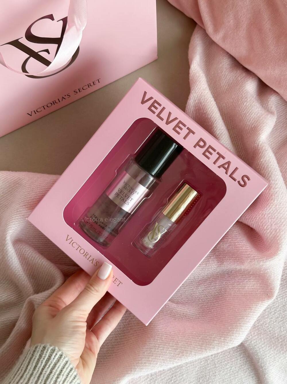 Міні міст + блиск для губ Victoria's Secret Velvet Petals