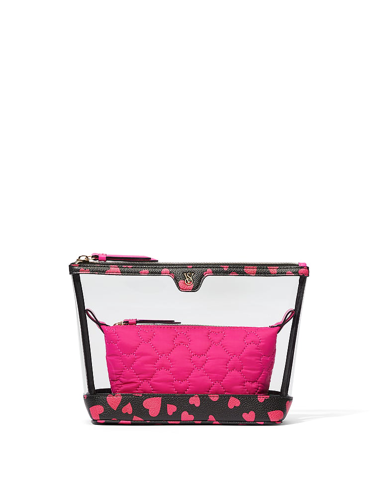 Косметичка 2 в 1 Black&Hearts