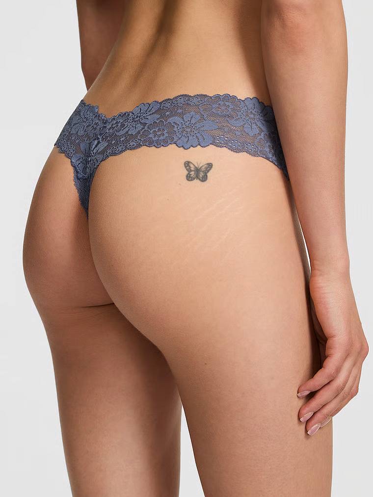 Кружевні трусики стрінги розмір М Dusty Iris 82O1