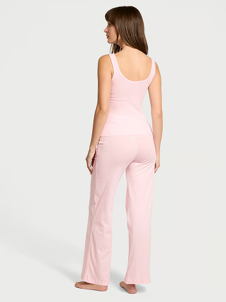 Коттонова піжама з штанцями та майкою Victoria’s Secret Angel Pink 2HMN, S regular