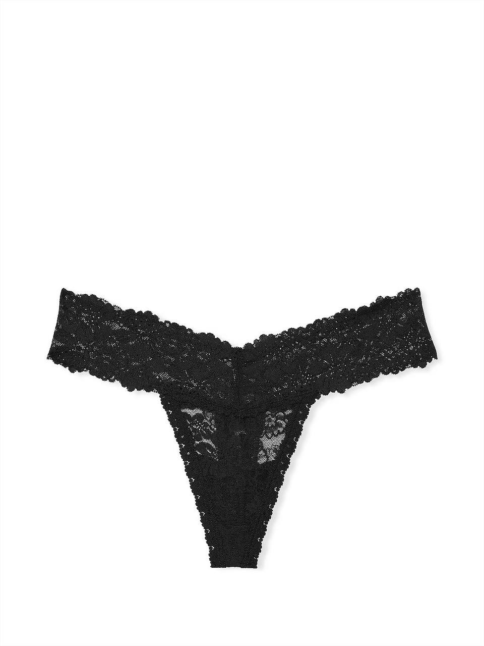Lace Thong Panty розмір XS Black 54A2