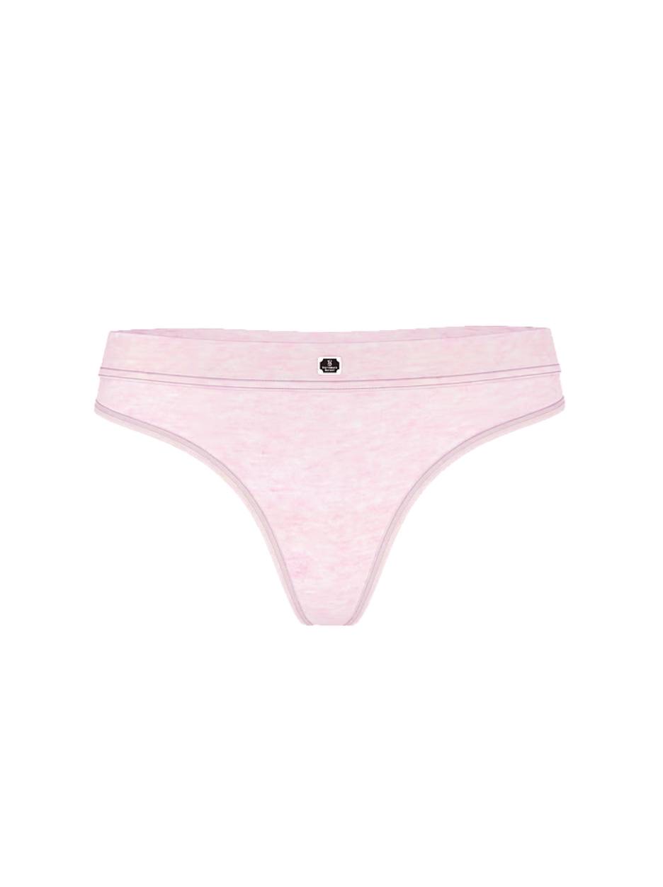 Трусики стрінги Logo Cotton VS розмір L Hardware Patch | Heather Pink Petal
