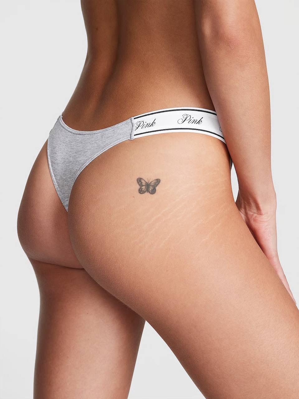 Широке ЛОГО Пінк Розмір М Medium Heather Grey 1NG0