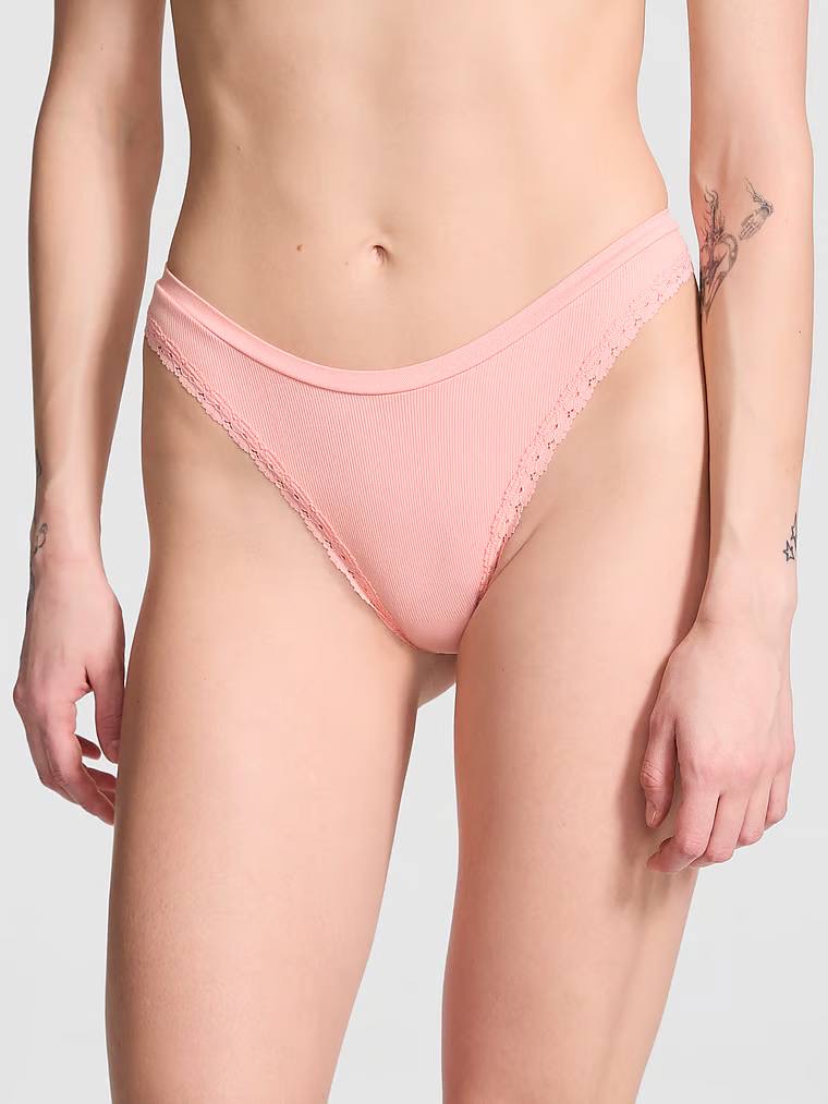 Seamless High-Leg Стрінги Розмір L Apricot Frost 50BM