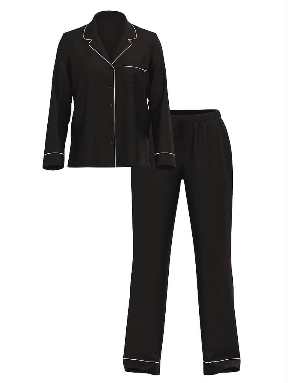 Модалова піжамка зі штанцями Black 54A2, S regular