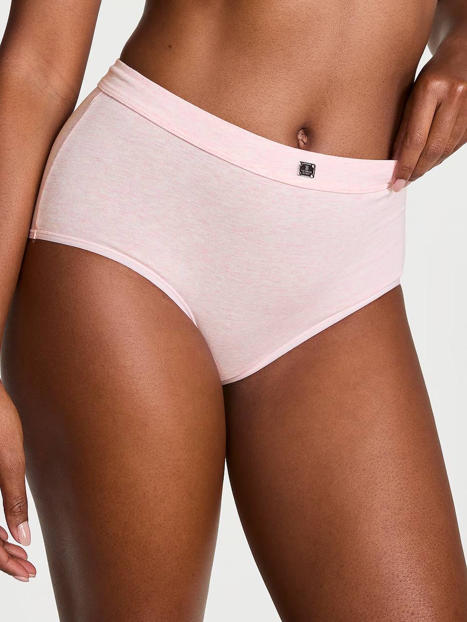 Logo Cotton Modern Brief Panty Розмір L Heather Pink Petal