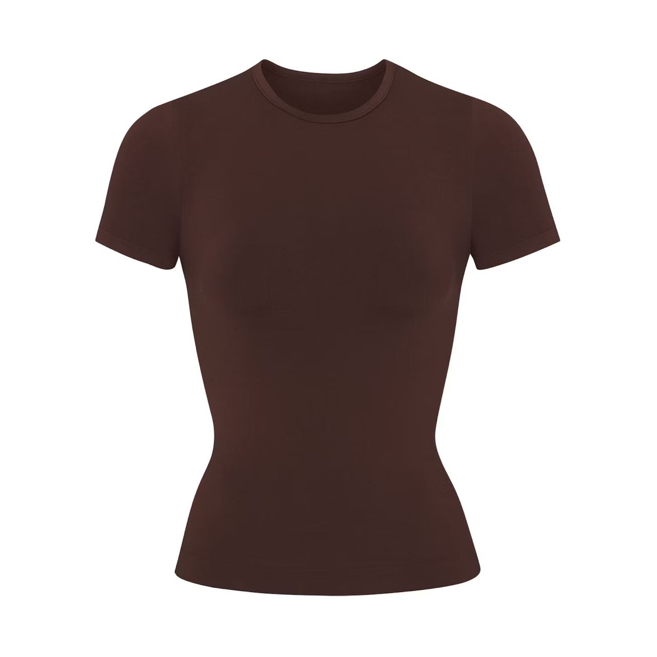 Soft smoothing seamless t-shirt Cocoa, M