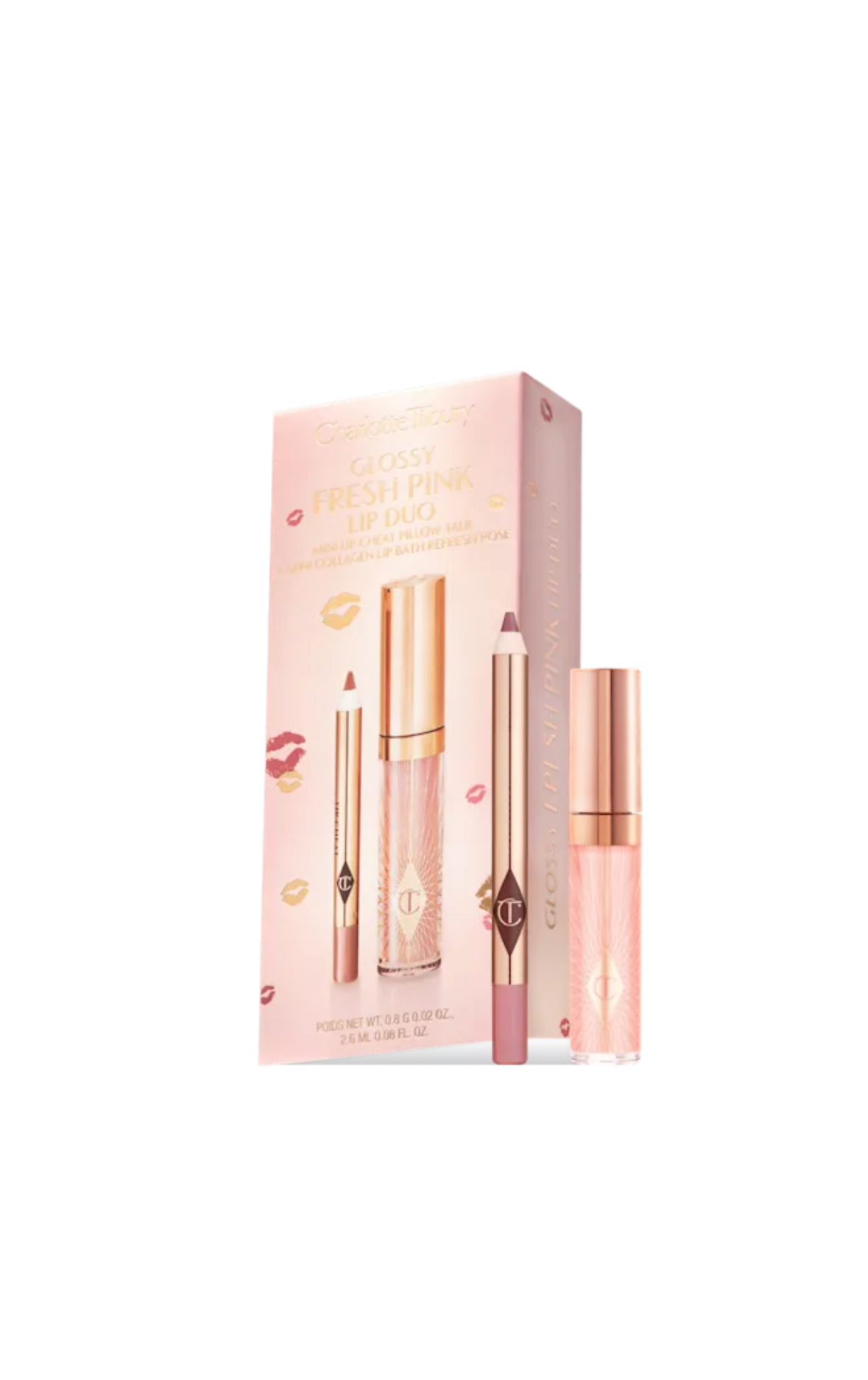 GLOSSY LIP DUO Fresh Pink 