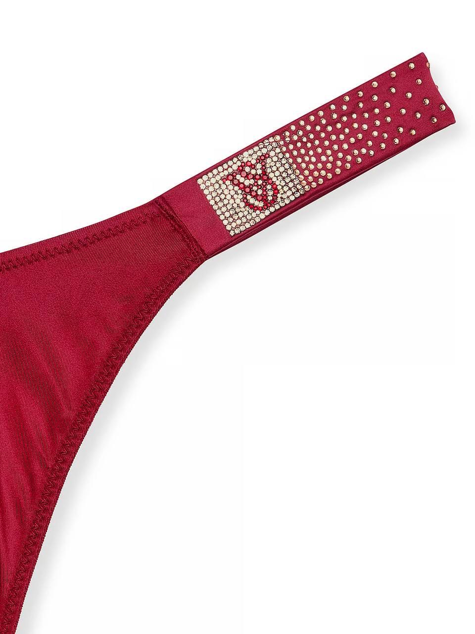 Трусики стрінги Shine Stripe Розмір L | Red Lacquer 74Q6