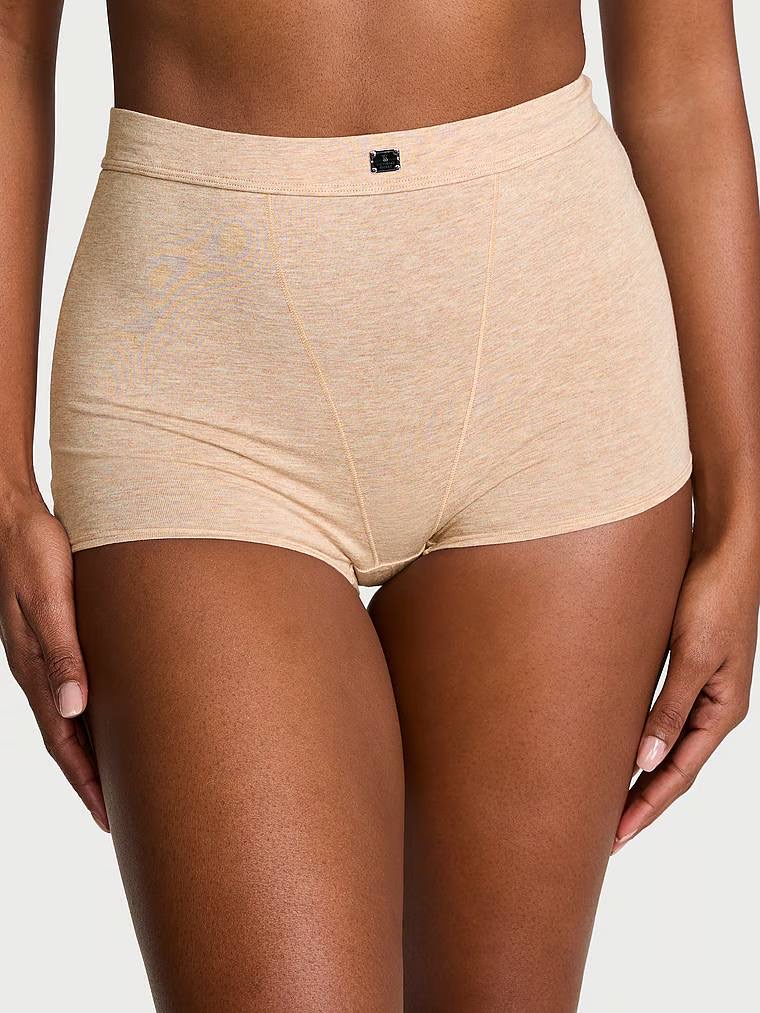 Logo VS Високі  Boyshort Panty Розмір М Heather Nude 54KM