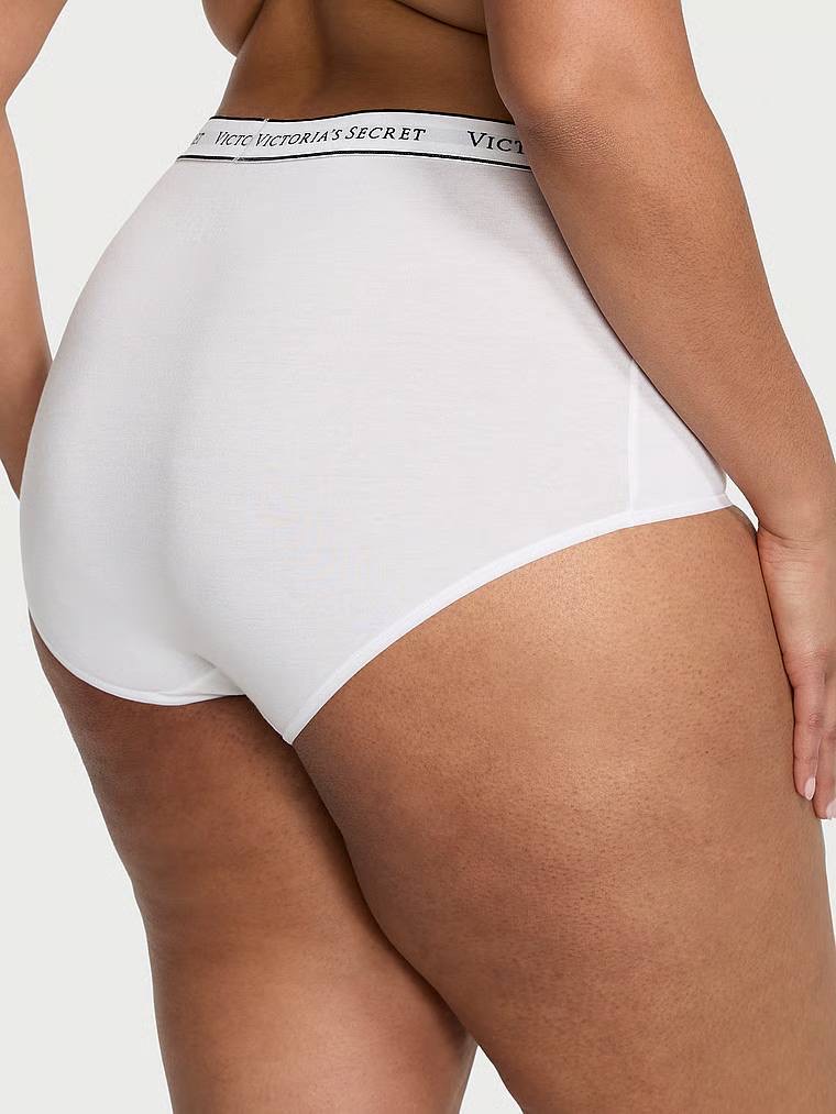 Logo Cotton Modern Brief Panty Розмір L White