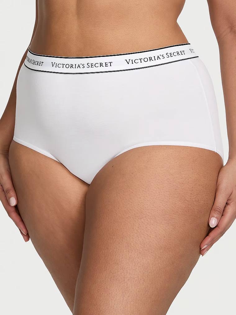 Logo Cotton Modern Brief Panty Розмір L White
