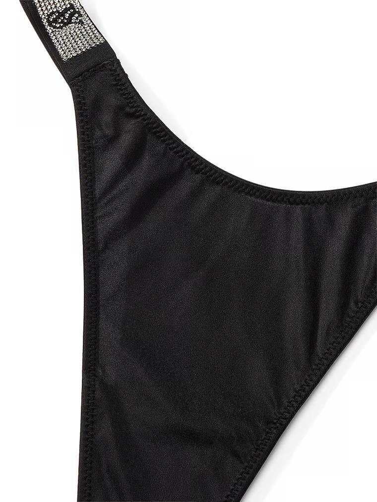 Трусики стрінги Shine Stripe Розмір L Black 54A2