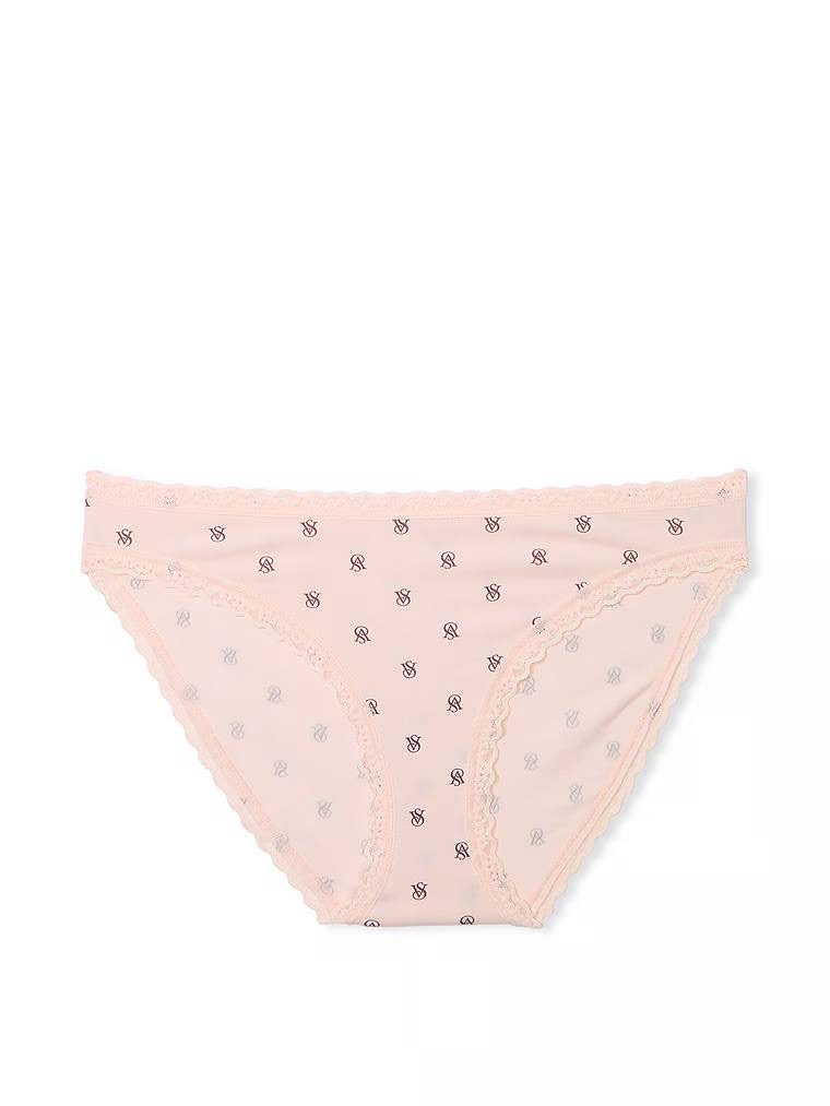 Lace-Waist Bikini Panty VS Pink 6A2Q