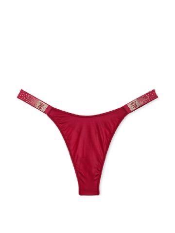 Трусики стрінги Shine Stripe Розмір L | Red Lacquer 74Q6