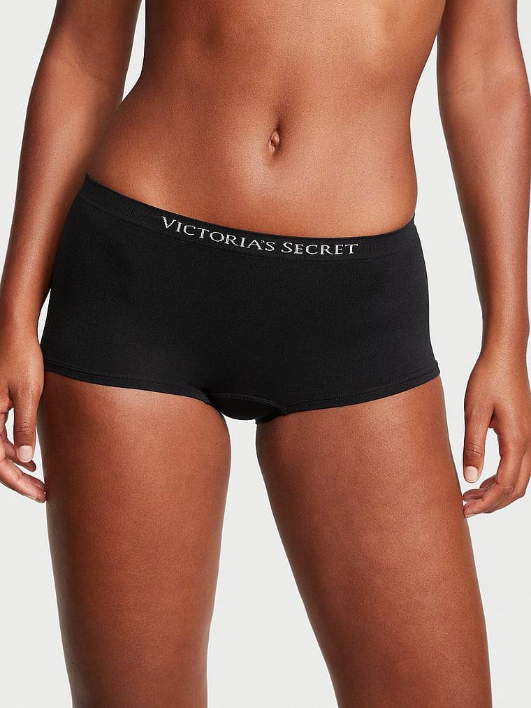 Seamless Boyshort Panty Розмір L Black 54A2