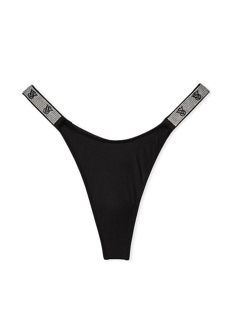 Трусики стрінги Shine Stripe Розмір L Black 54A2