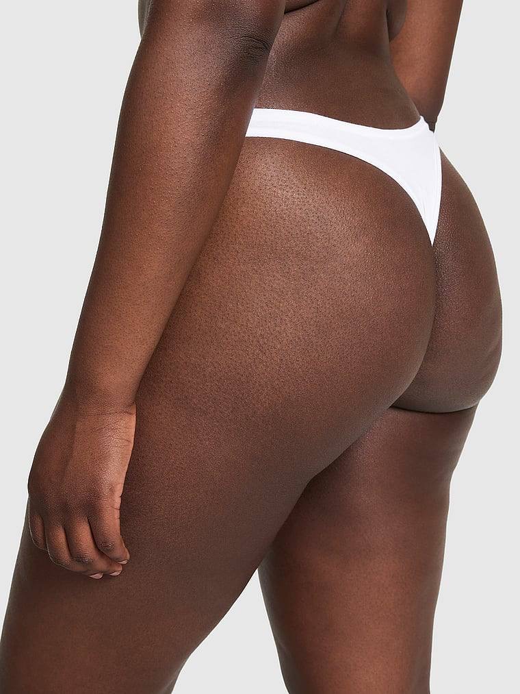 Cotton Thong Panty Розмір L White