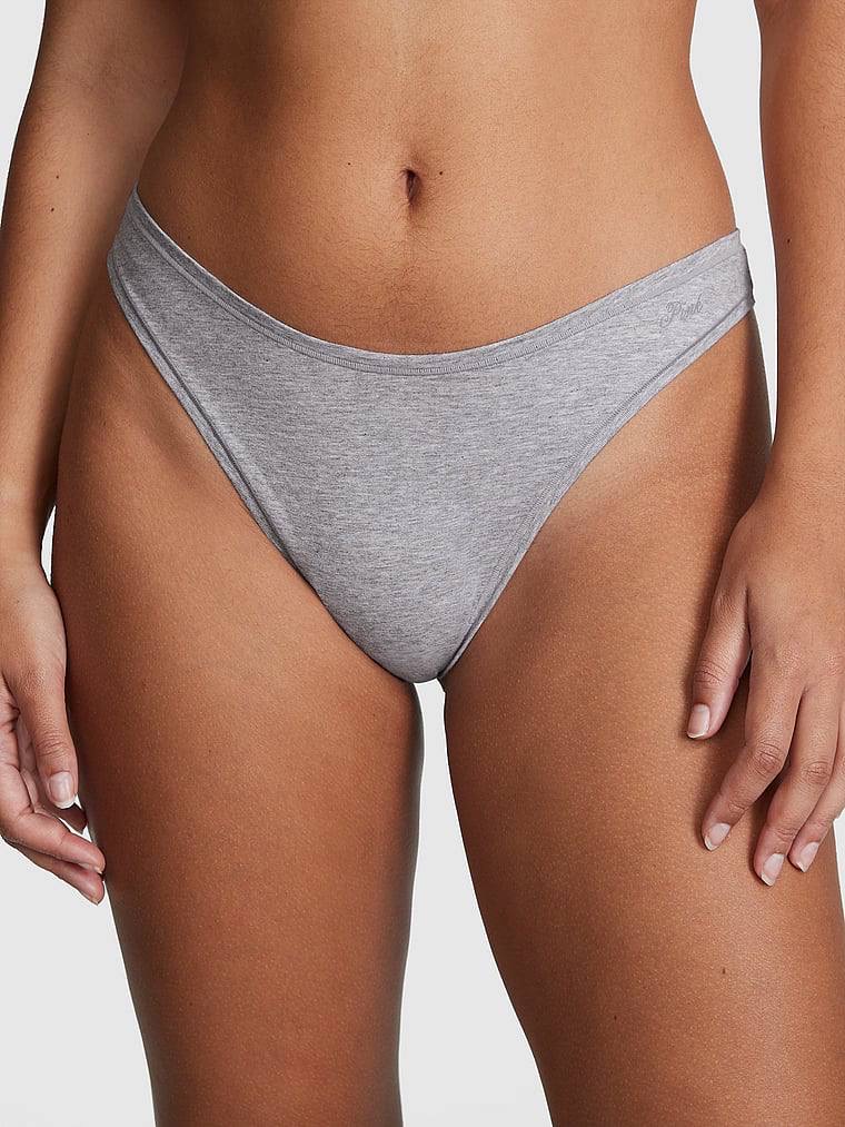 Cotton Thong Panty Розмір L Heather Grey 1NG0