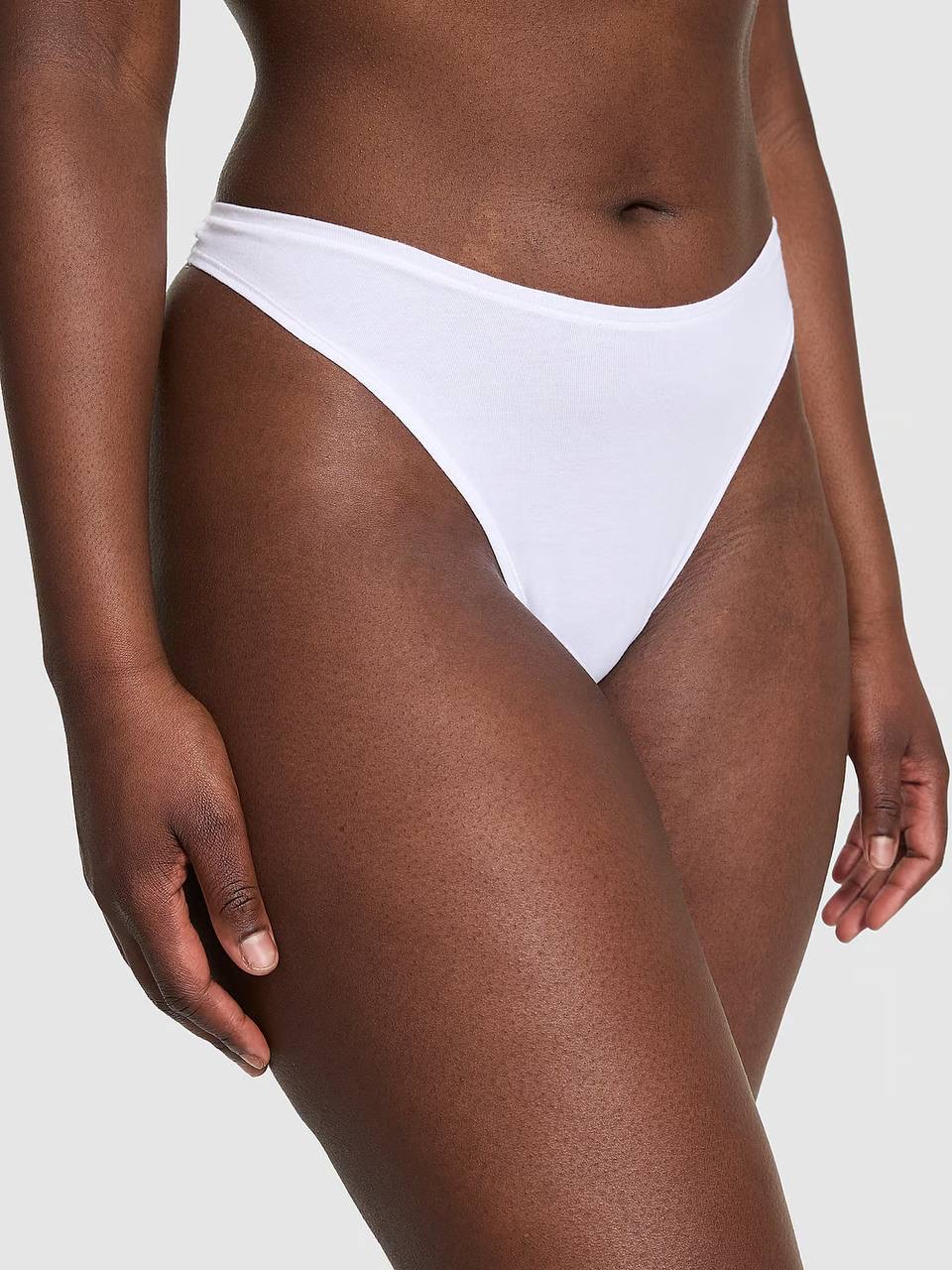 Cotton Thong Panty Розмір L White