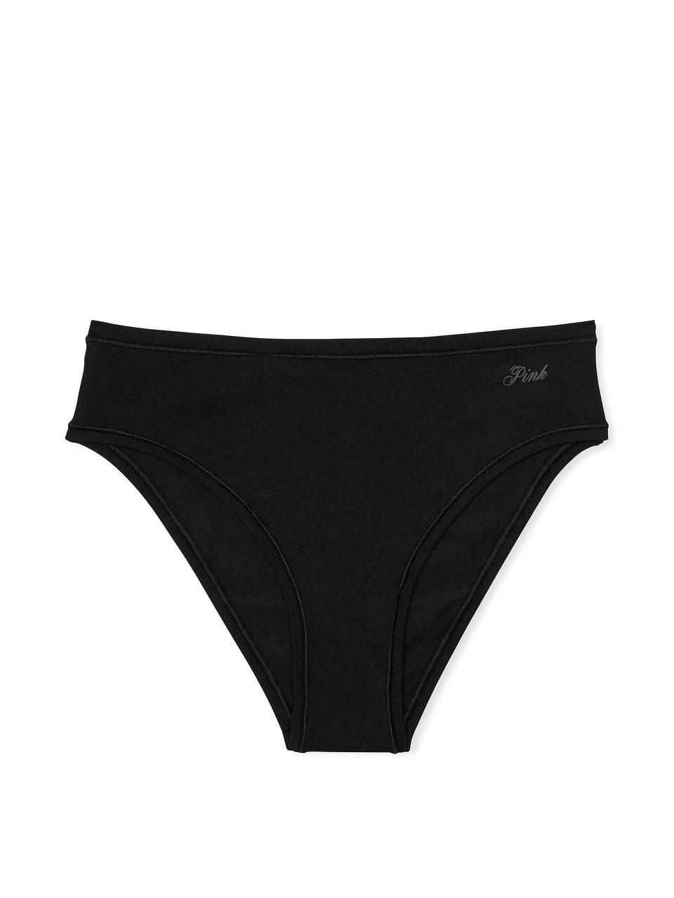Cotton cheeky panty Розмір L Black