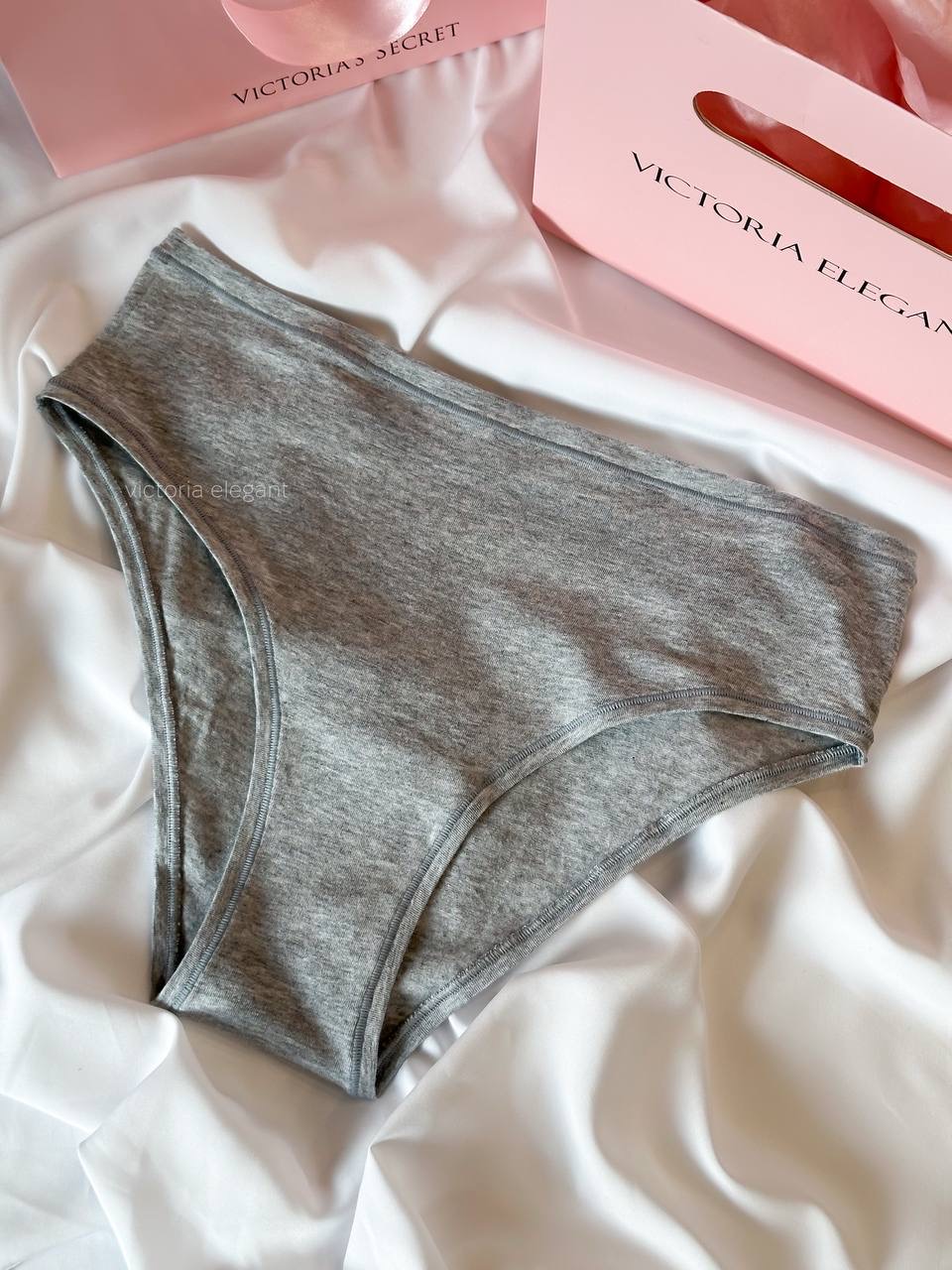 Cotton cheeky panty Розмір L Grey Oasis Marl (2ODJ)