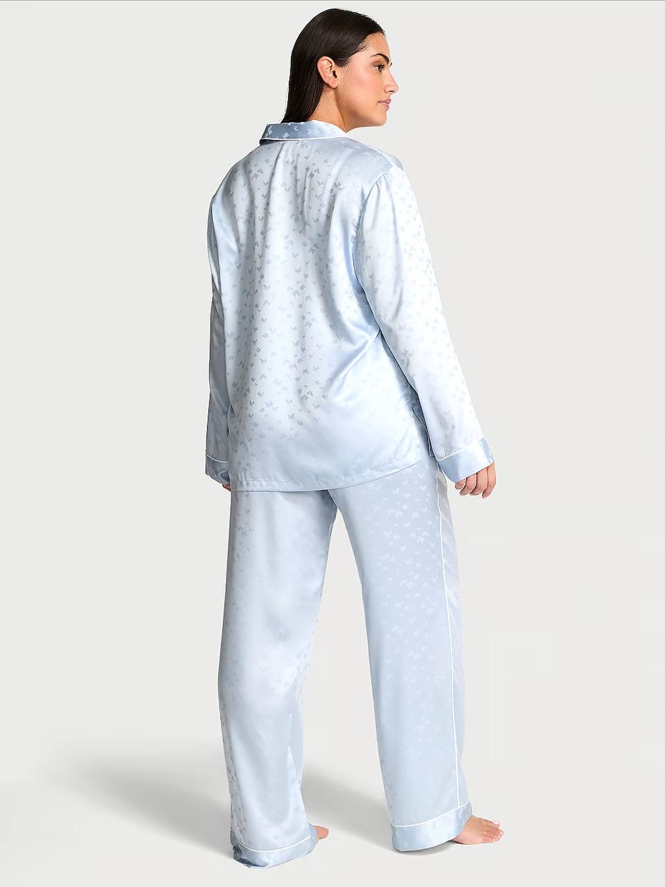 Сатинова піжама зі штанцями Blue (12M7), S regular