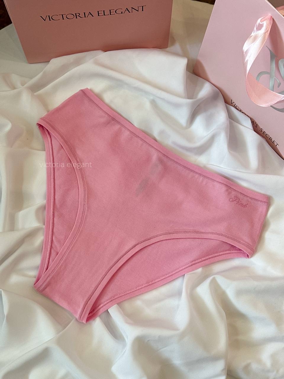 Cotton cheeky panty Розмір L Pink