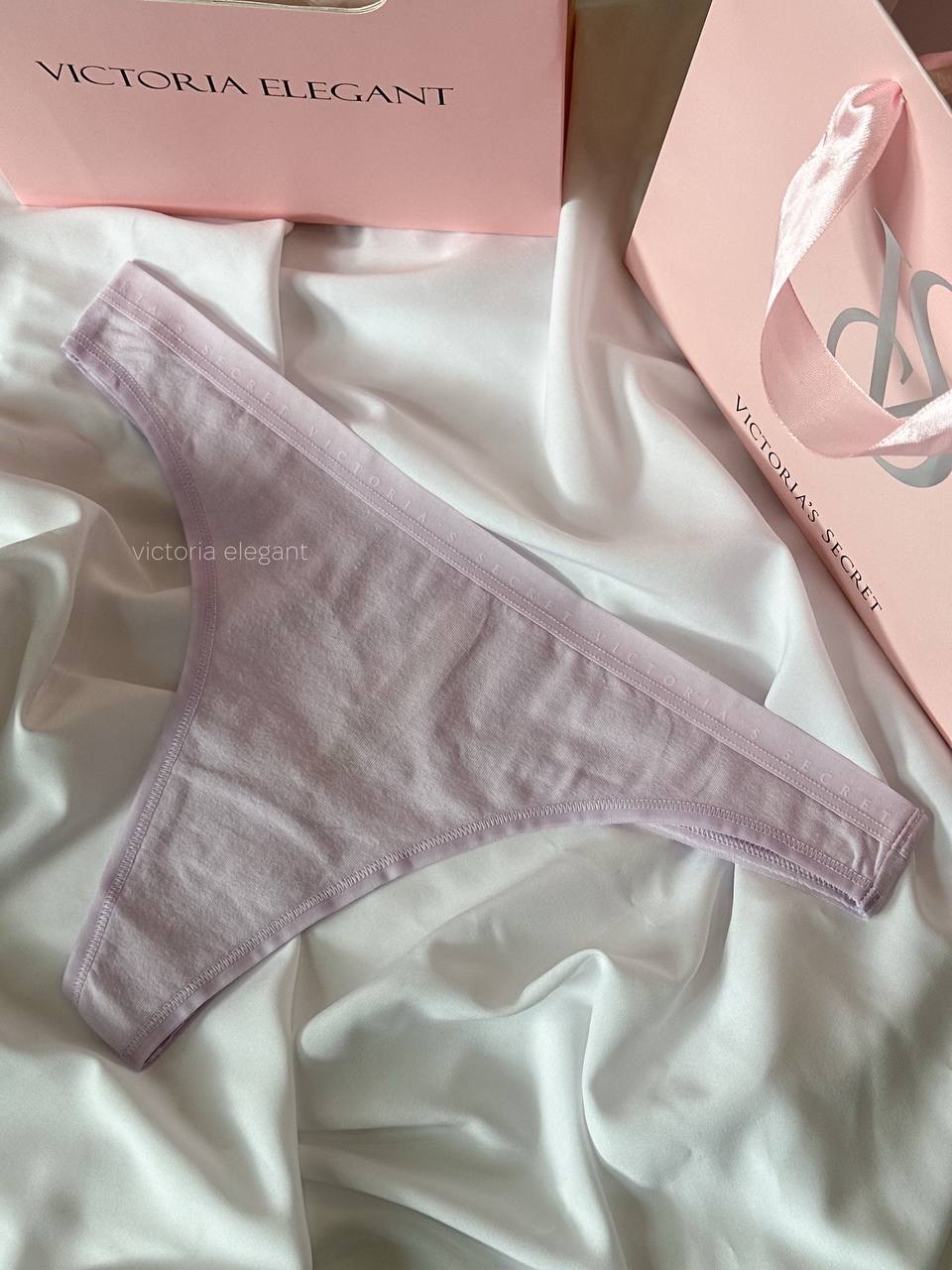 Stretch Cotton Стрінги Розмір S Purple