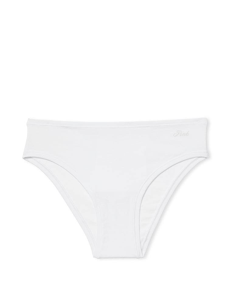 Cotton cheeky panty Розмір L White