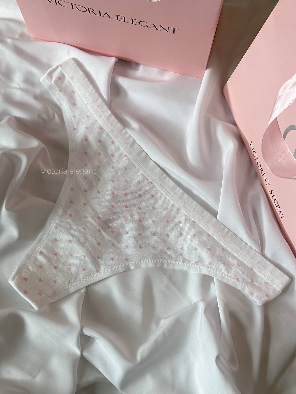 Stretch Cotton стрінги Розмір M Pink Logo Dots 6A2Q
