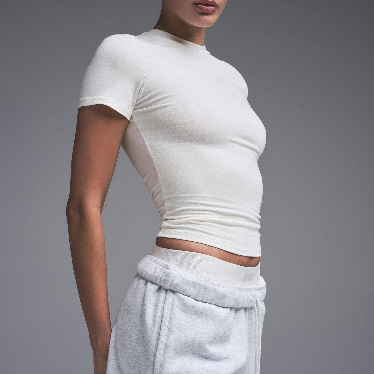 Cotton jersey t-shirt Marble ( білий ), S