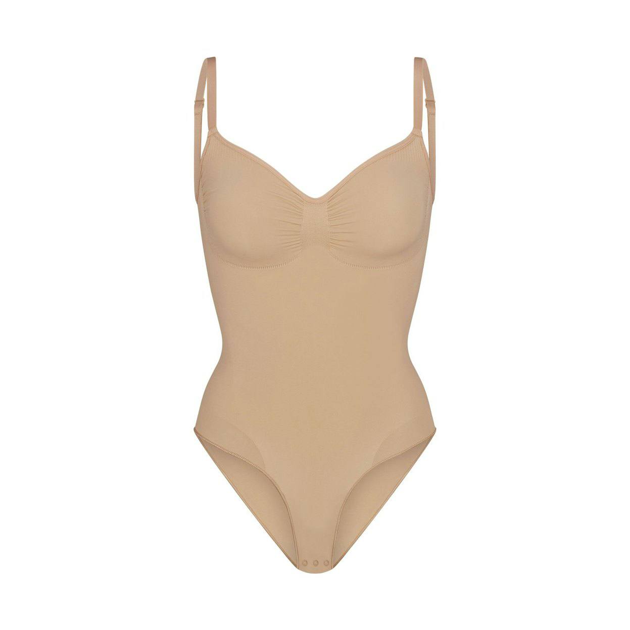 Seamless sculpt brief bodysuit Clay, XS