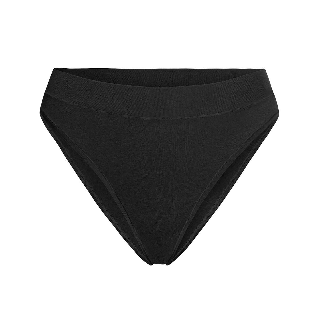 Трусики cotton jersey cheeky tanga Soot / onyx, L
