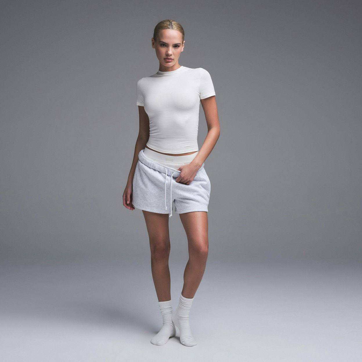 Cotton jersey t-shirt Marble ( білий ), S