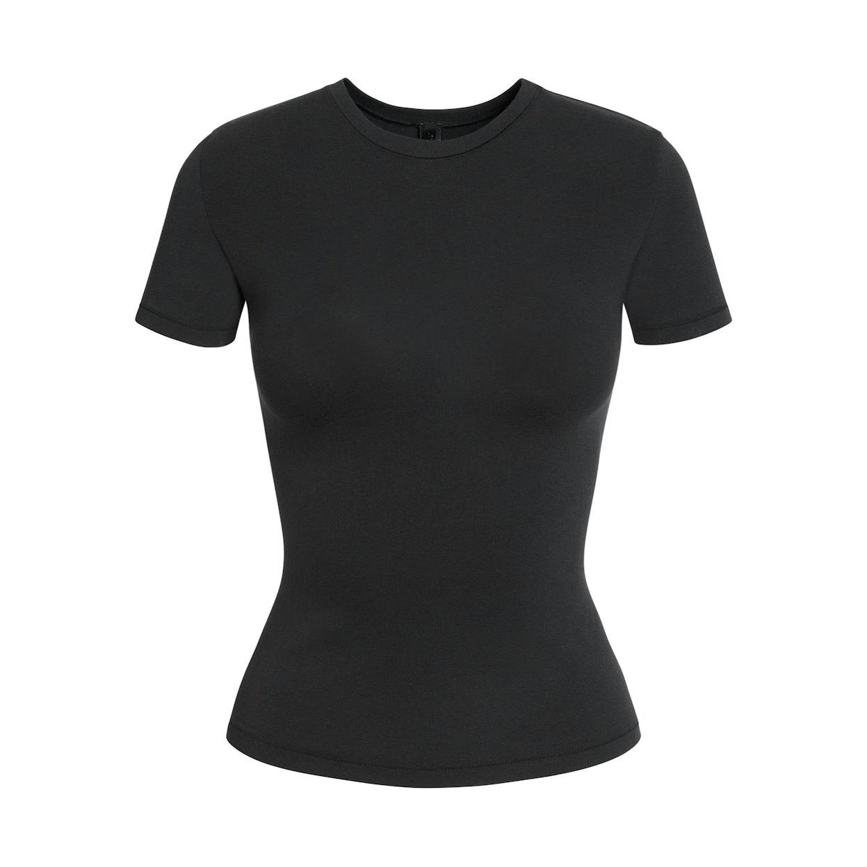 Cotton jersey t-shirt Soot / onyx, S