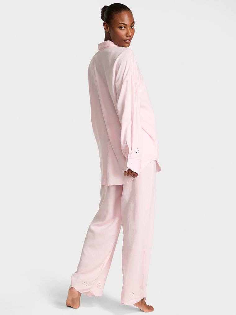 Modal-Cotton Eyelet піжама зі штанцями Angel Pink 2HMN, XS regular