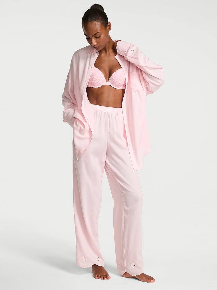 Modal-Cotton Eyelet піжама зі штанцями Angel Pink 2HMN, S regular