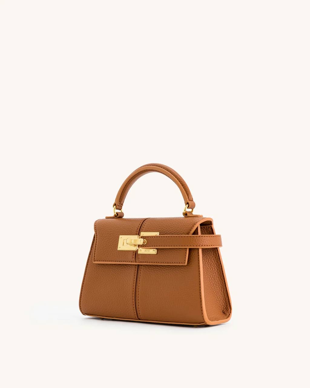 Elise Top Handle Bag Brown JW PEI