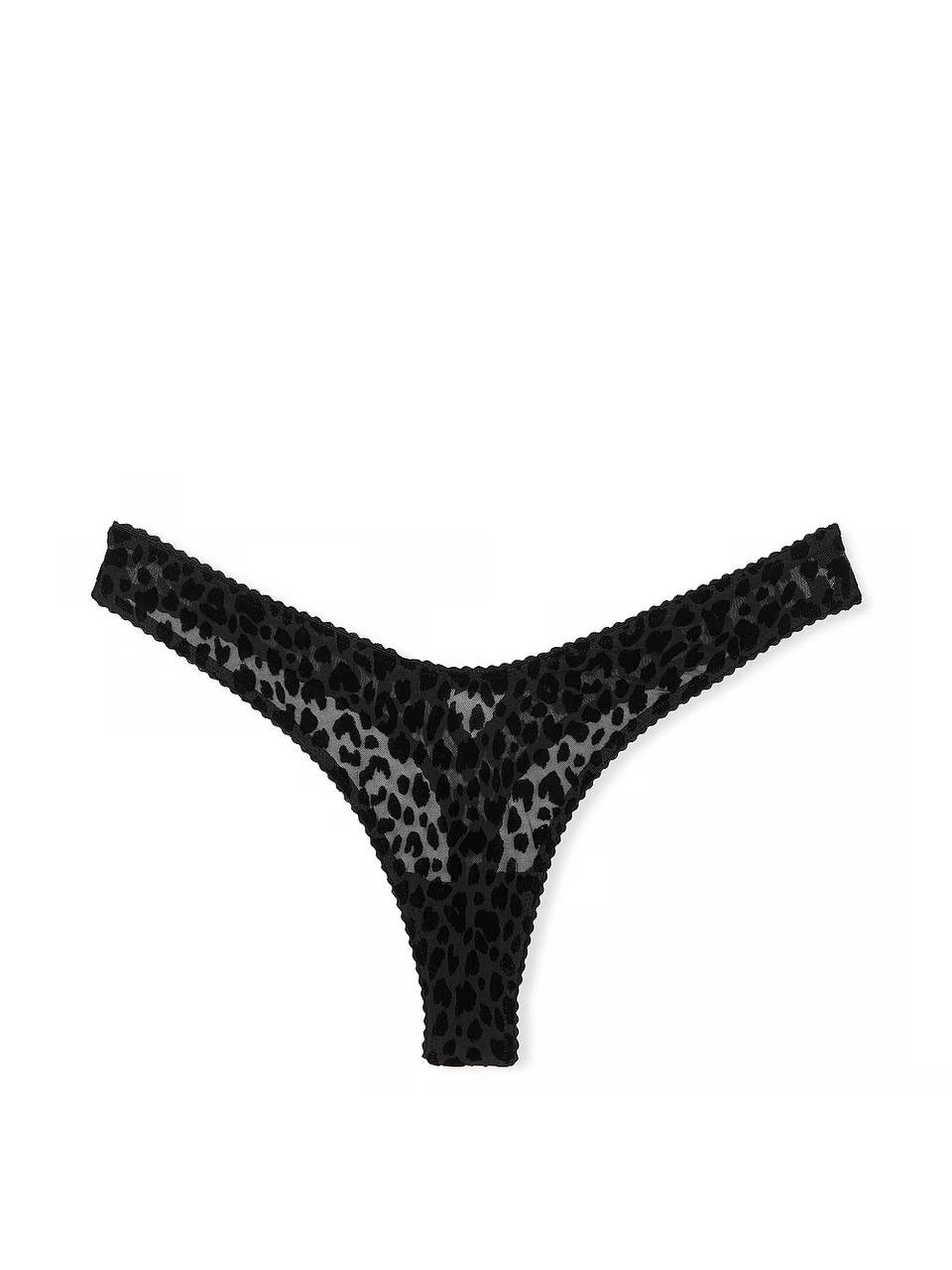 Cotton Thong Panty Розмір S Black (54A2) Novelty