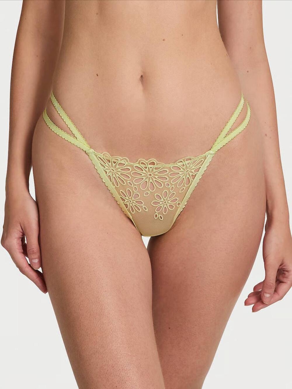 Lace Strappy-Back String Thong Panty Розмір S Reed Green 29К2