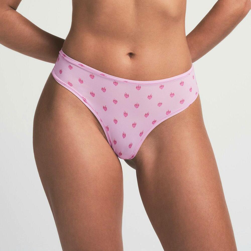 Трусики fits everybody dipped front thong фіолетові ( сердечко ), XS